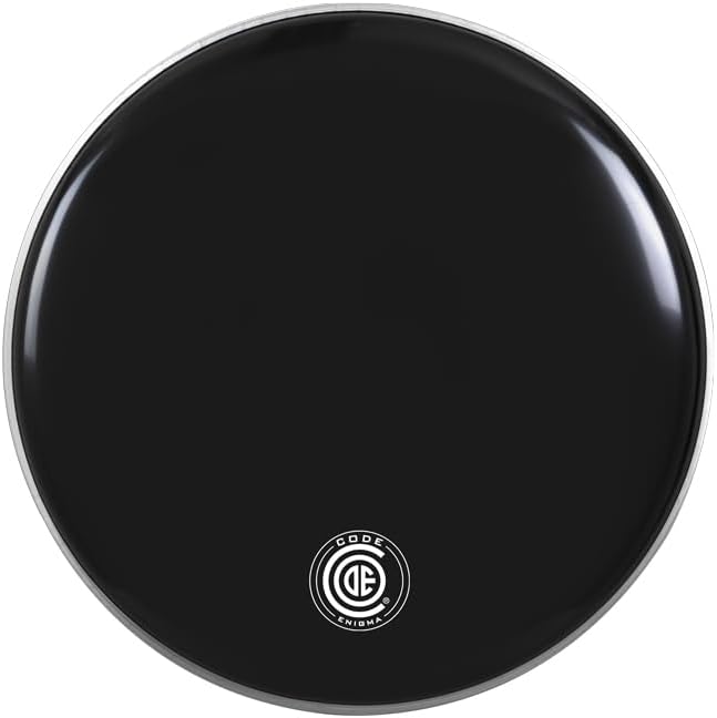 Code Enigma Series Black 18" Bass Drumhead