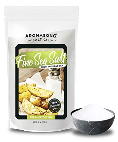 Aromasong Organic Sea Salt, - Fine Grain ( Table Salt ), Large Bulk