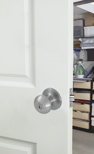 Honeywell Safes & Door Locks 8101301 Classic Entry Door Knob, Satin Nickel #TOP1