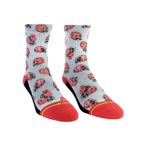 MERGE4 Maia Negre Cassia Flower Youth Socks for Boys and Girls Beautiful Floral Pattern Colorful Compression Socks