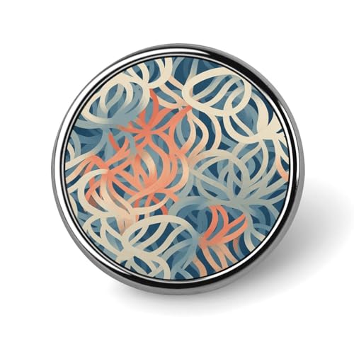 Broche ronde tendance corail pour femme, épingle de mariage et de Saint-Valentin