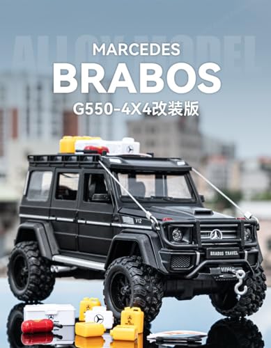 Image of VBE 1:24 Diecast Mercedes-Benz G550-4X4 Modified Metal Pull Back Car with 6 Openable Doors & Sound Light Auto Toy Car Best Gift Toys for Kids Boys?Colors As Per Stock?