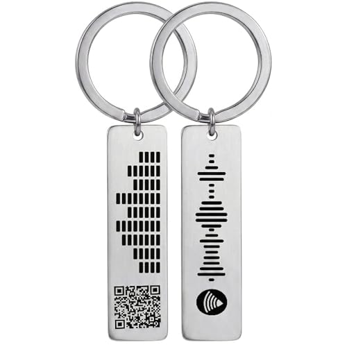 Personalised Keyring Code for Music APP – Custom Engraved 