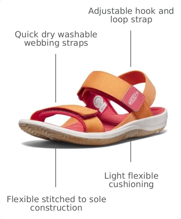 Image of KEEN Unisex-Child Elle Backstrap Casual Platform Open Toe Sandals
