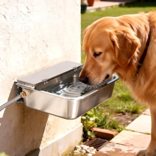 Automatic Dog Water Bowl Dispenser 3Gal Hanging Auto Filling Pet ...