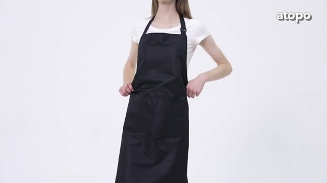 Lot De 4 Tabliers De Cuisine Noirs Impermeables Avec Poches - Tablier Réglable Homme Femme