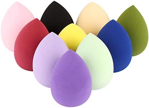 10 Pcs Beauty Blenders Make Up Sponges Foundation Blending Sponges for Mixing Liquid Foundation(Multi-Color)