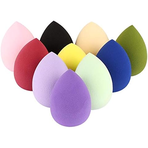 10 Pcs Beauty Blenders Make Up Sponges Foundation Blending Sponges for Mixing Liquid Foundation(Multi-Color) Cover