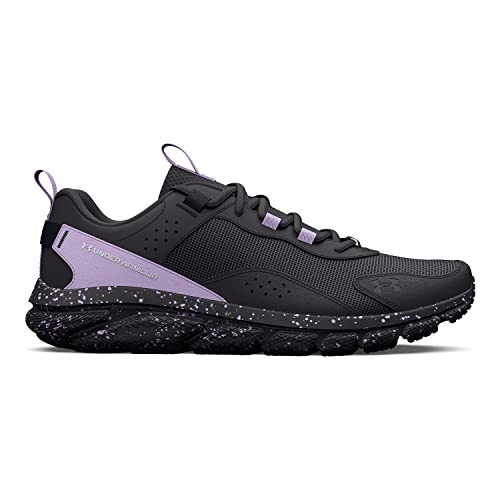 Under Armour Women's Charged Verssert Speckle Running Shoe, (100) Jet Gray/Nebula Purple/White, 8.5 #TOP1