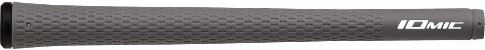 IOMIC M60 Golf Grip, Sticky1.8 Standard, No Backline, Platinum Gray, Sticky Grip Series, Base: Platinum Gray, End: Black