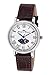 Yonger & Bresson - DCC 1696-02 - Montre Femme - Quartz Analogique - Cadran Argent - Bracelet Cuir Marron