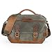 Produktbild Lightpurple Leder Canvas Messenger Bag SLR DSLR Kameratasche mit stoßfest gepolstertem Innen Umhängetasche für Digitalkameras Tablets (Color : Green)