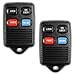 KeylessOption Keyless Entry Remote Control Car Key Fob Replacement for GQ43VT4T (Pack of 2)