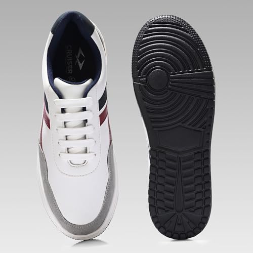Image of Cruiser Mens Sneaker| Comfort & Style with Soft Cushioned Insole | Classic Canvas Sneakers for Effortless Style |Trendy Lace-Up Design for Casual Outfits (2623)