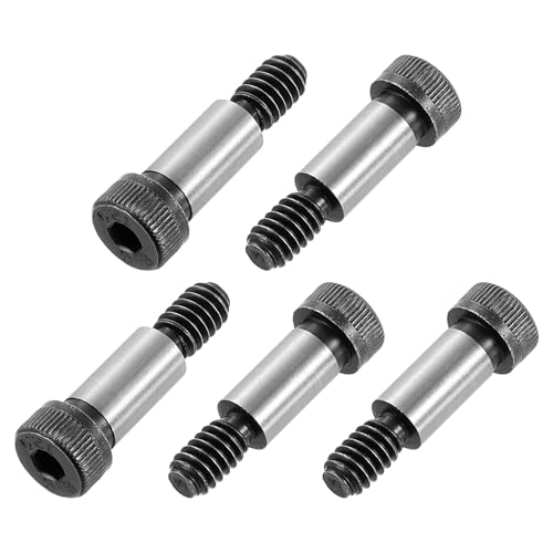 QUARKZMAN Tornillos De Cabeza Hexagonal Con Hombro De Acero Aleado, Longitud Del Hombro 5/8, Diámetro Del Hombro 5/16, Roscado 5/16-20 UNC, 10 Piezas