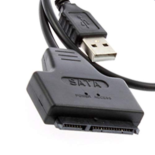 Mobestech SATA para USB 2.0, cabo conversor de disco rígido de 7 pinos e 15 pinos para disco rígido