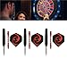 PENGQIANJU Steel Tip Darts Set Professional Metal Tip Anti Slip Flight Light Weight Sports Darts Home Bar (Red)