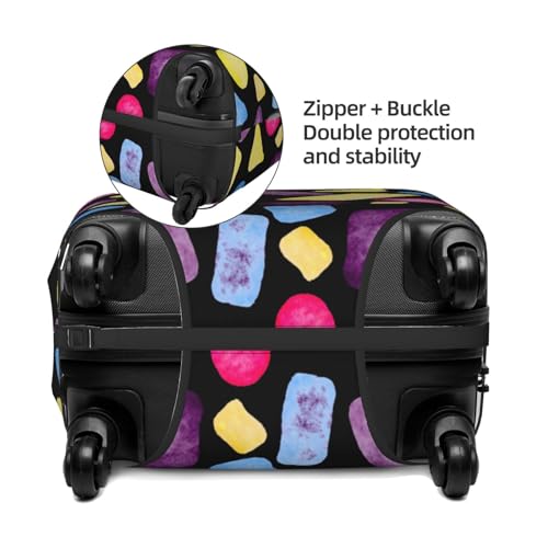 Watercolor Luggage Cover Washable Elasticated Luggage Covers for Suitcase tsa Approved Stylish Dust and Scratch Resistant Luggage Case Protector3