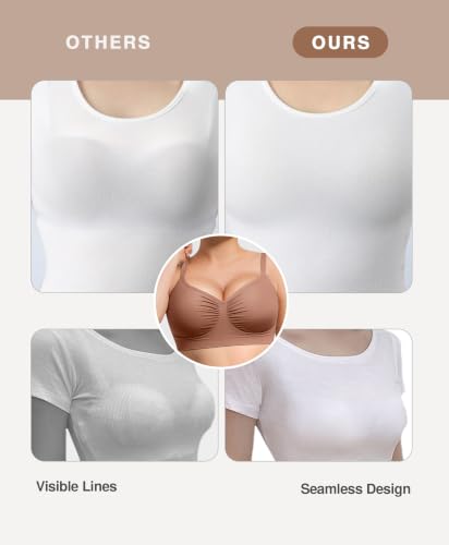 Image of Lover-Beauty Bralettes for Women Wireless Stretch Unlined Everyday Bra