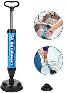 Samshow Toilet Plunger Powerful High Pressure Multi Drain Plunger Suitable for Bathroom,Toilet,Bathtubs,Showers(New Update)