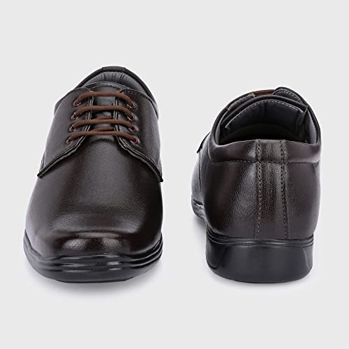 Image of Centrino Mens Formal Shoes |Elegant Lace Up Derby for Business & Casual Wear | Premium Craftsmanship for a Stylish & Sophisticated Look | Cushioned Insole for All-Day Comfort & Support (6047)