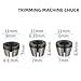 8pcs Collet Chuck Adapter Set in 6mm, 6.35mm, 8mm Sizes, Carbon Steel Split Bushing Converters for Engraving and Trimming Machine For Electric Wood Router Milling Cutter(6PCS)
