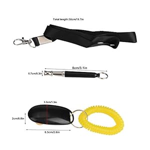 Yosoo Dog Training Whistle 3pcs Dog Training Whistle + Pet Training Clicker + Free Lanyard  Cucciolini Doodles Yosoo dog training whistle 3pcs dog training whistle + pet training clicker + free lanyard   cucciolini doodles