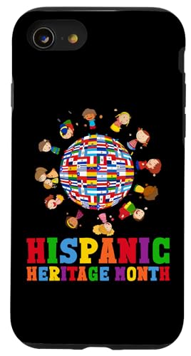 National Hispanic Heritage Month Flag Countries Globe Carcasa para iPhone SE (2020) / 7 / 8