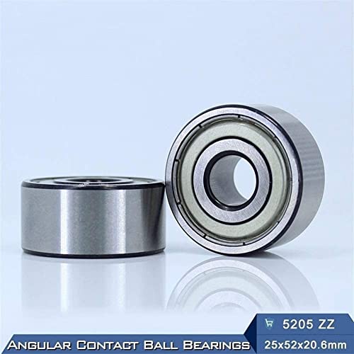 Rodamiento de contacto angular 5205-ZZ TMP1105 fabricado con acero de alta resistencia axial 3