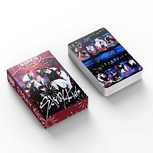 AXOBOG 92 Stück Lomo Karten, Kpop StrayKids Photocards, Stray Kids Merch, Neue Album Karten Für Fans