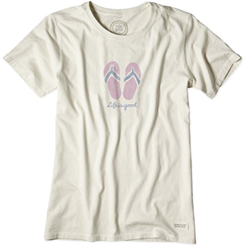 Life is good Women's Comfy Flip Flops Crusher Tee