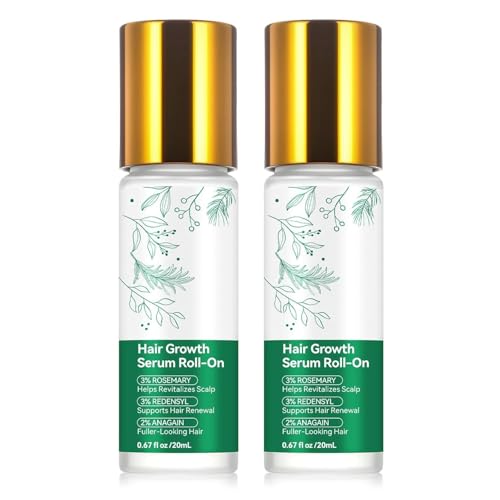 Sérum de croissance capillaire au romarin en roll-on de 20 ml pour le soin des cheveux
