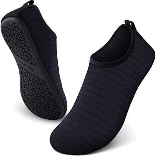 SEEKWAYWater Shoes Quick-Dry Aqua Socks Barefoot Slip-on for Beach Pool Swim River Yoga Lake Surf Women Men SK001
