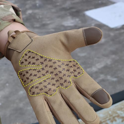 GreatRise Gants tactiques imperméables, gants d'intervention militaires, avec écran tactile, antidérapants, gants de protection, gants de moto, pour Bushcraft, chasse, cyclisme, verts, taille XL – vue 3