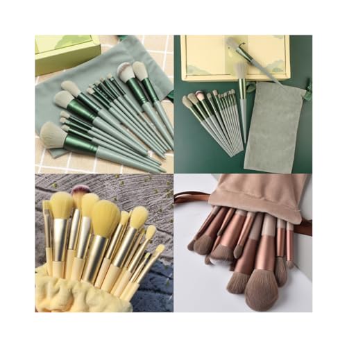 Kit Pincel de Maquiagem – 13 Peças (Rosa)