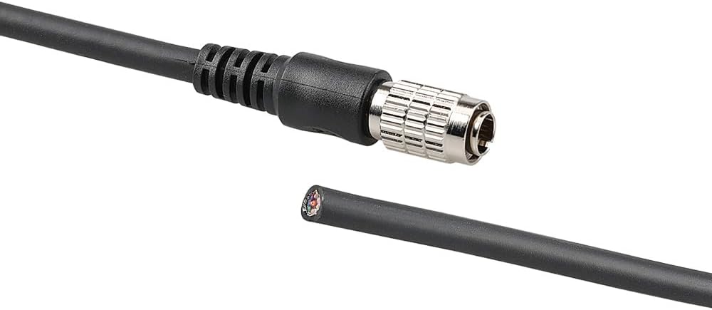 HR25-7TP-8S Hirose 8 Pin Female to Open End Cable | High-Flex Cable Carrier Grade | Compatible with IDS, DAHENG, AVT Cameras | for External Power, PoE & Trigger I/O Signals 15M/49.21ft