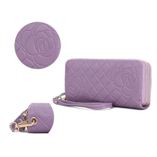 Image of MKF Collection Wristlet Wallet for Women, Small Credit Card Holder with Zipper Coin Pocket Wallet Purse Handbag By Mia K
