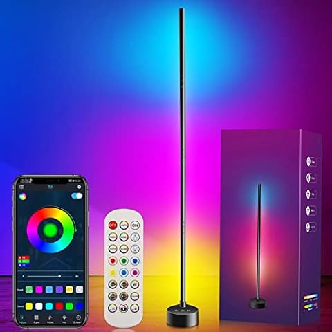 Royana Lámpara de pie LED RGB con Control Remoto y Control de APP Bluetooth Cover