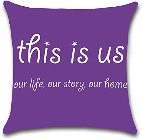 Mayin This is us Our Life Our Story Our Home Throw Pillow Cover Home Sweet Throw Pillow Case Cushion New Home Housewarming Gifts 18"x 18" image 5