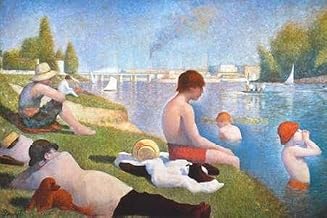 Bathing At Asnieres Poster Print by Georges Seurat (12 x 18)