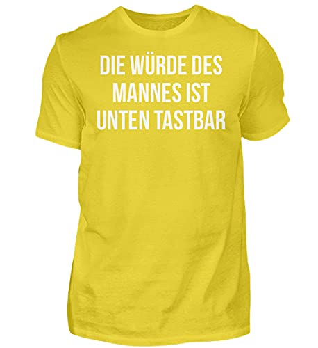 T-shirt homme allemand Die Würde des Mannes or pour look urbain XL
