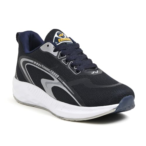 Image of FARGO Men's Spark Fylon Sole Memory Foam Patawa Running Sports Walking Shoes, Gym Shoes | Lightweight & Comfortable Lace-Up Shoes for Mens and Boys