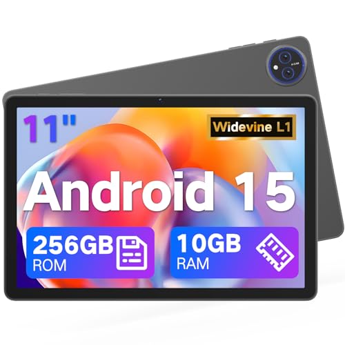 JUNYANG 11' Android 15 Tablet, 256GB ROM + 10GB...