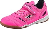 KangaROOS Unisex Kinder K-kingyard Ev Hallenturnschuh, Neon Pink Jet Black, 34 EU