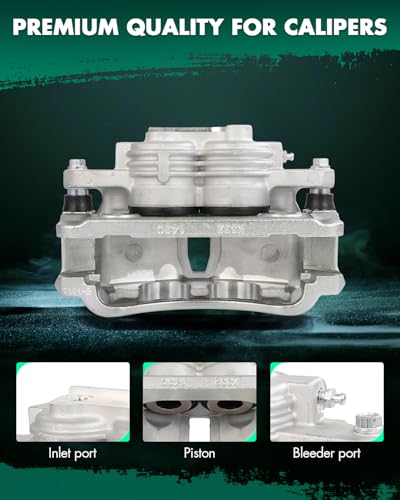 Image of SCITOO 18B4839 Front Left Disc Brake Caliper Assembly w /Bracket For Ford For Mustang 2003-2004
