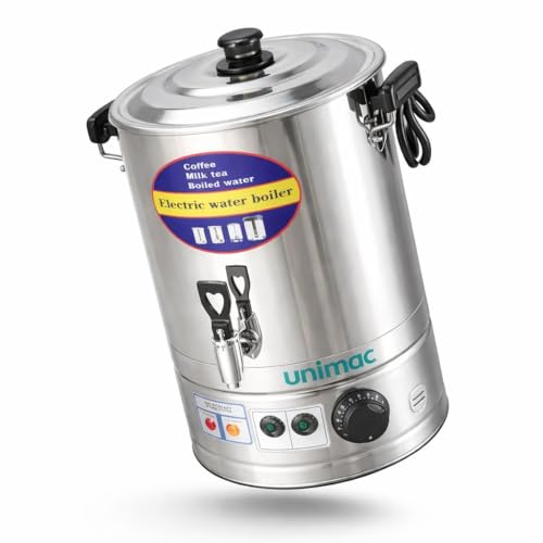 Image of 2000W Electric Water Boiler with 30L Gross 23.4L Net Heating Capacity | Stainless Steel Commercial Heating Machine for Hotel, Restaurant, & Canteens | Tea Coffee Milk Dispenser