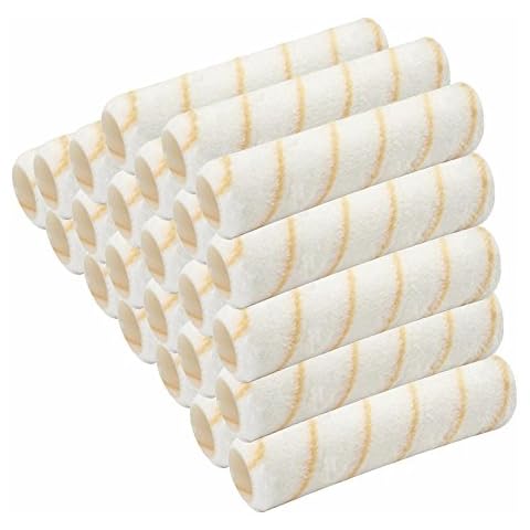 Wideskall® Reuseable Paint Roller Cover 9" x 3/8" inch Nap Washable PVC Plastic Core (Pack of 24) Cover