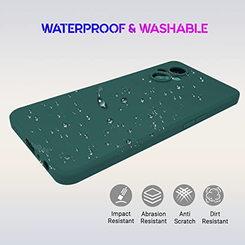 Image of LIRAMARK Silicone Soft Back Cover Case for Oppo F21 Pro 5G & Oppo F21s Pro 5G (Silicone Green)