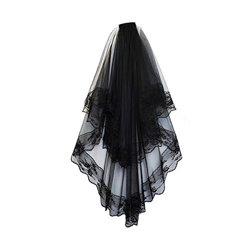 Velo creativo de Halloween de encaje velo de novia de Halloween velo...