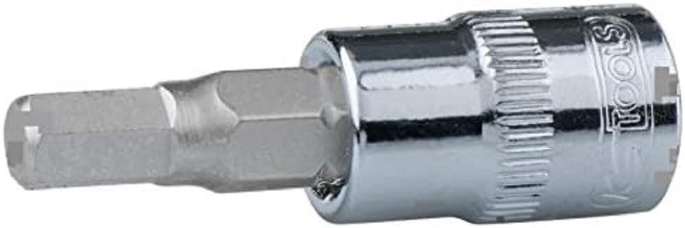 KS Tools 1/4 Inch Chrome Bit Socket Hexagon Socket, 6 mm, Stainless Steel, One Size